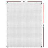 Instahut Tarp Tarpaulin 9x12m Heavy Duty Camping Cover Clear